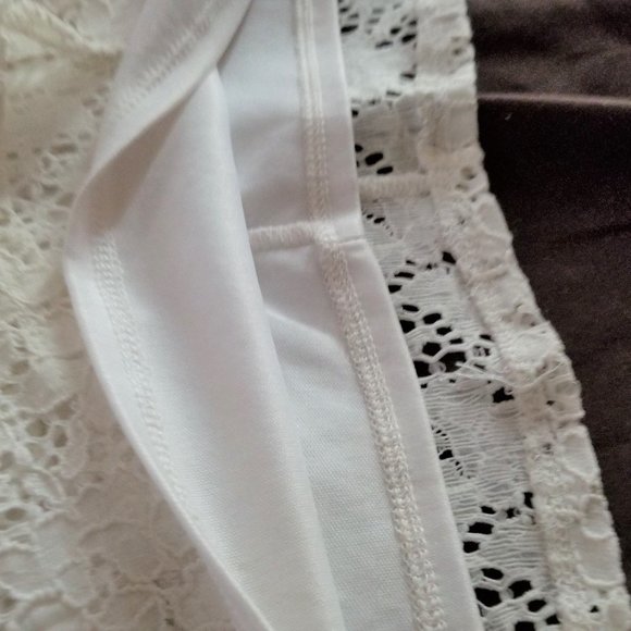 COPY - Pure White Crochet Mini-Dress - Picture 10 of 14